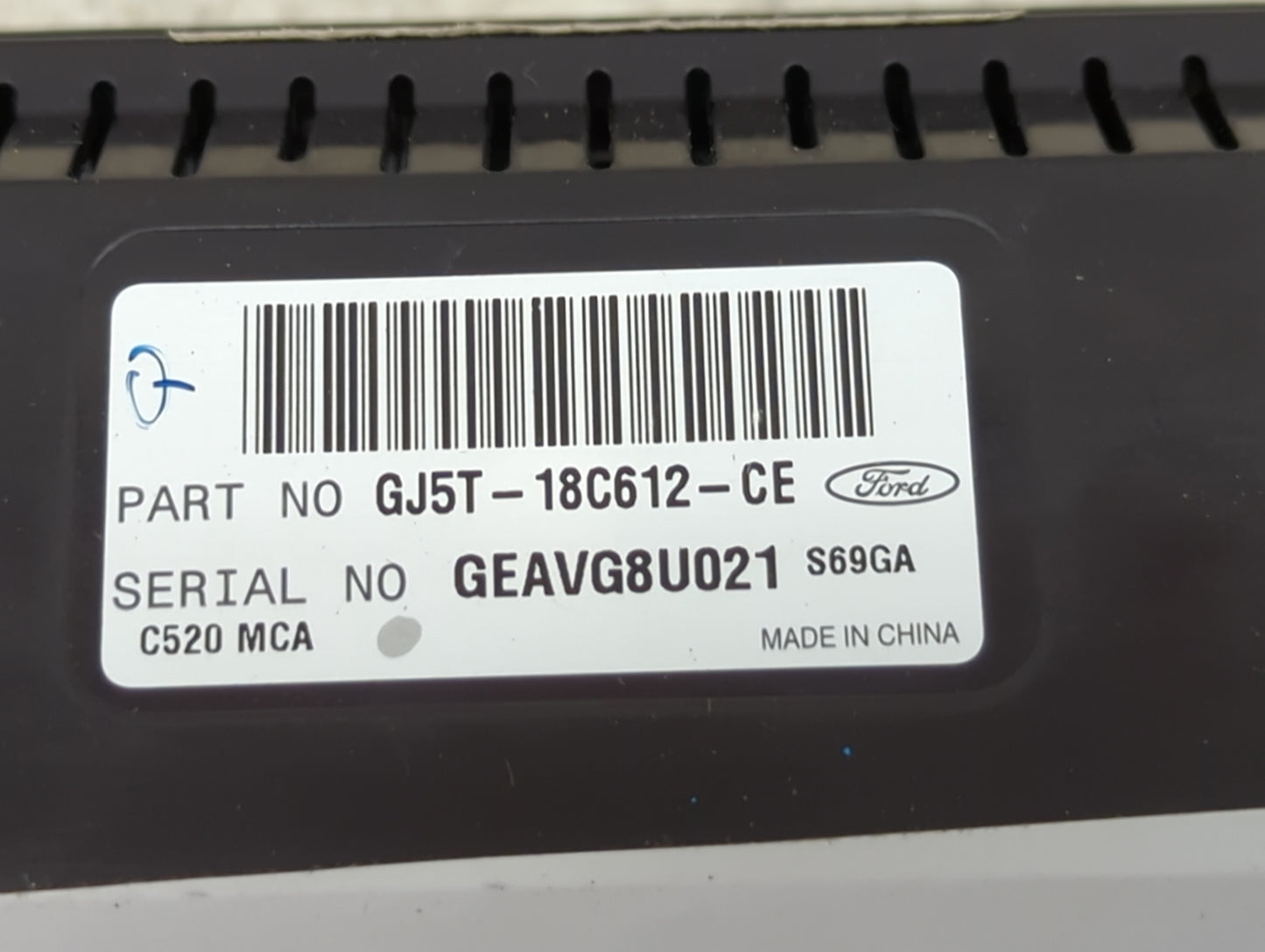 2017 Ford Escape Climate Control Module Temperature AC/Heater Replacement P/N:GJ5T-18C612-CE Fits OEM Used Auto Parts - Oemu