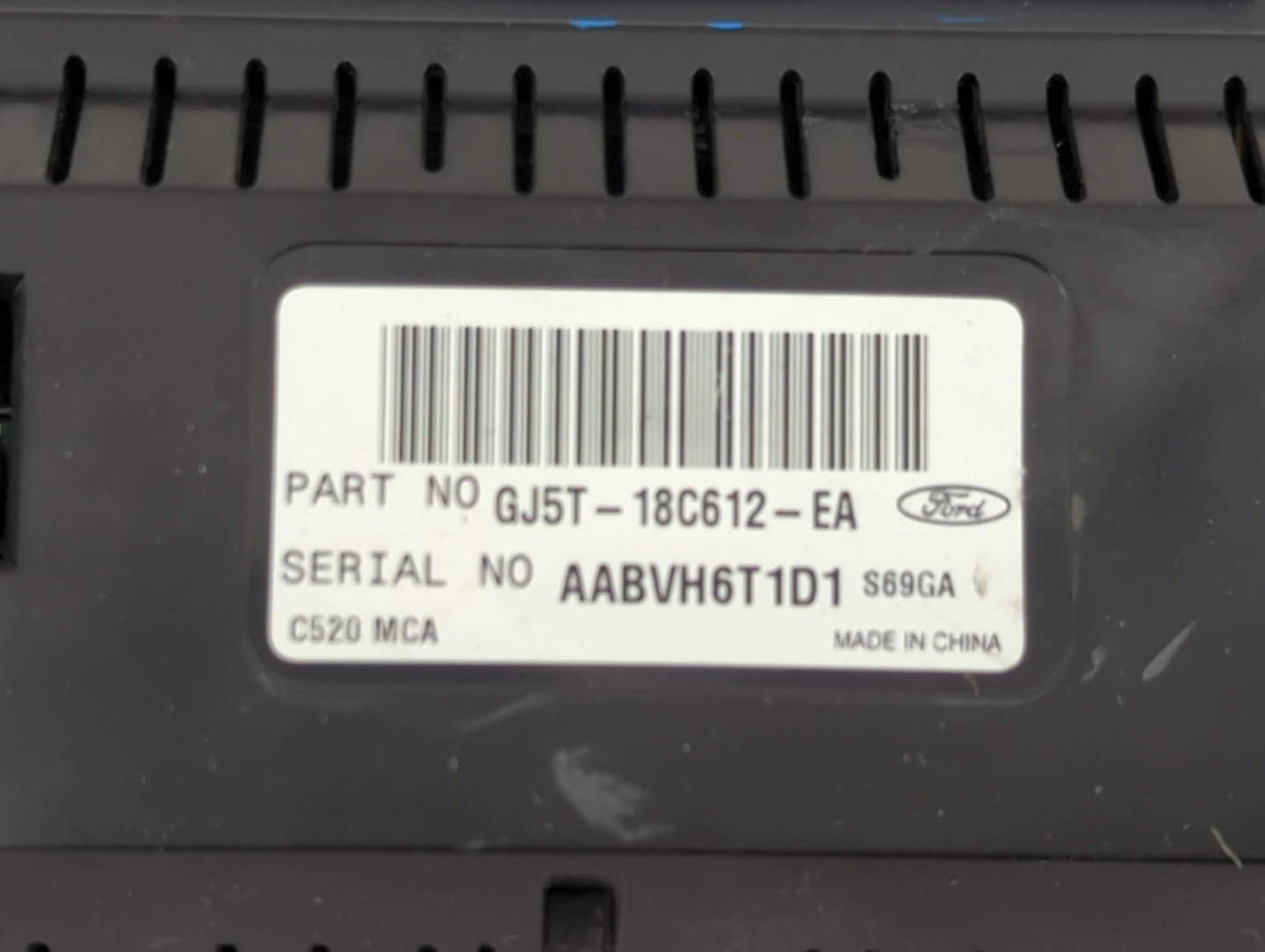 2017 Ford Escape Climate Control Module Temperature AC/Heater Replacement P/N:GJ5T-18C612-EA Fits OEM Used Auto Parts - Oemu