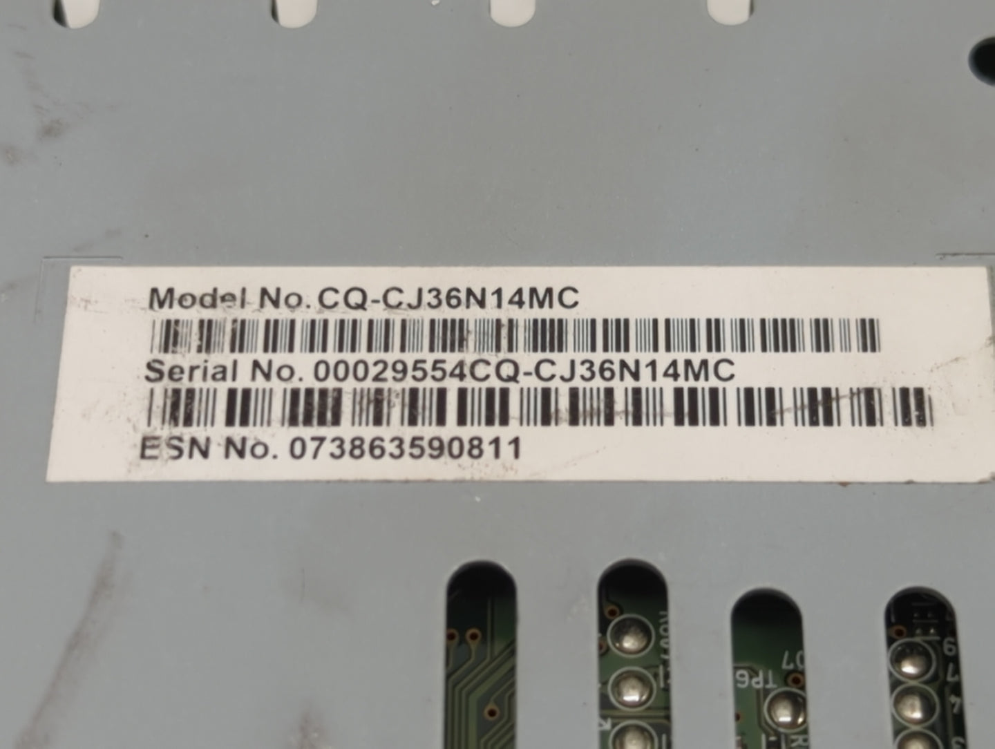 2017-2019 Ford Escape Radio AM FM Cd Player Receiver Replacement P/N:CQ-CJ36N14MC GJ5T-19C107-GB Fits Fits 2017 2018 2019 OE