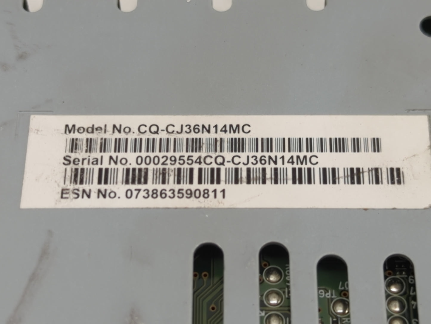 2017-2019 Ford Escape Radio AM FM Cd Player Receiver Replacement P/N:CQ-CJ36N14MC GJ5T-19C107-GB Fits Fits 2017 2018 2019 OE