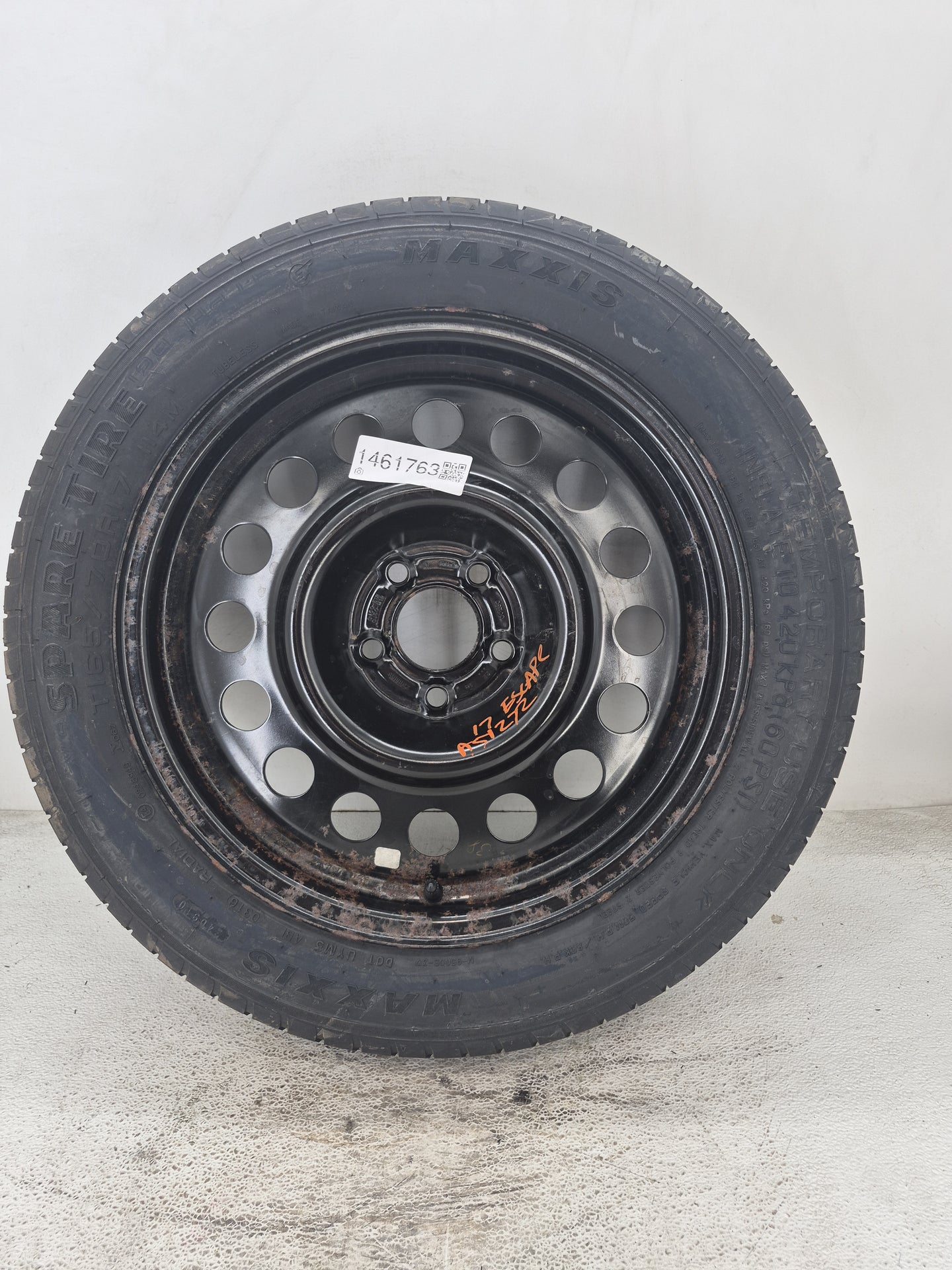 2013-2019 Ford Escape Spare Donut Tire Wheel Rim Oem 1461763 - Oemusedautoparts1.com