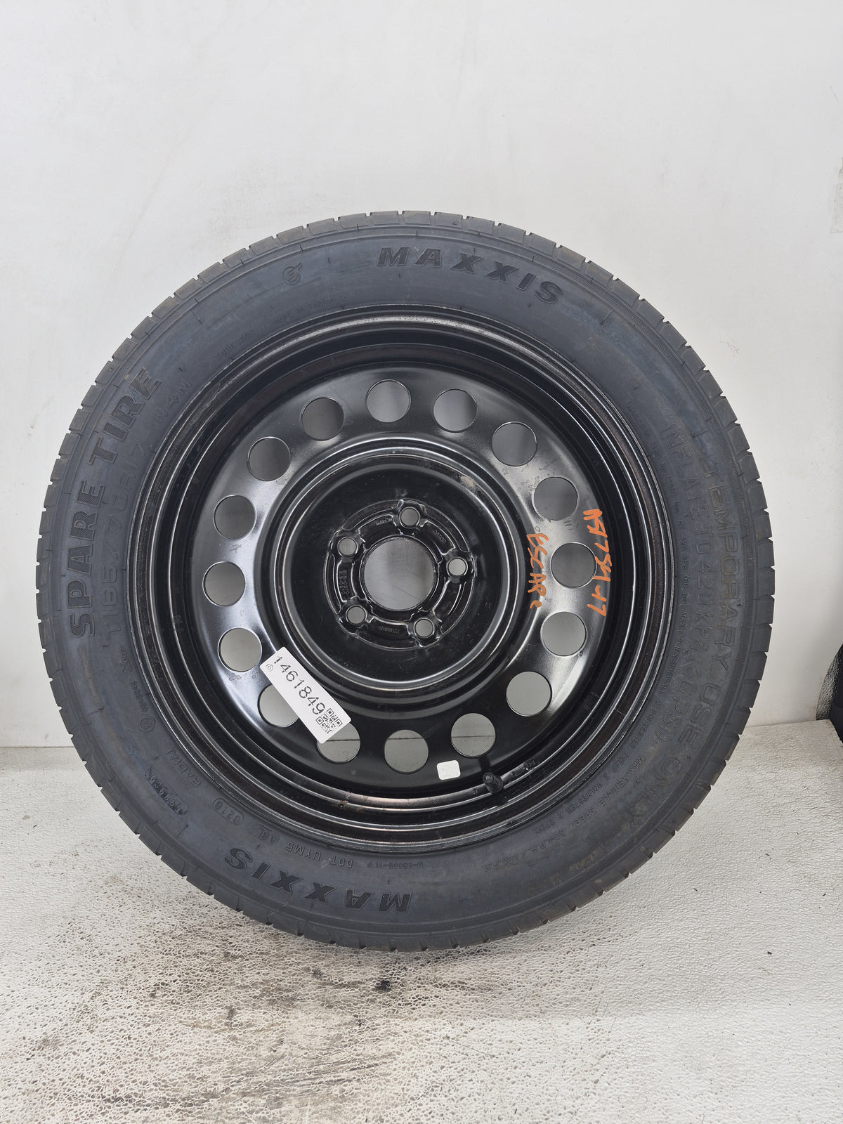 2013-2019 Ford Escape Spare Donut Tire Wheel Rim Oem Black - Oemusedautoparts1.com