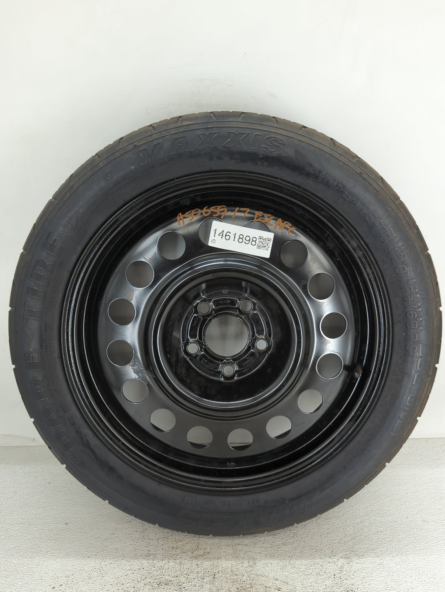 2017 Ford Escape Spare Donut Tire Wheel Rim Oem - Oemusedautoparts1.com