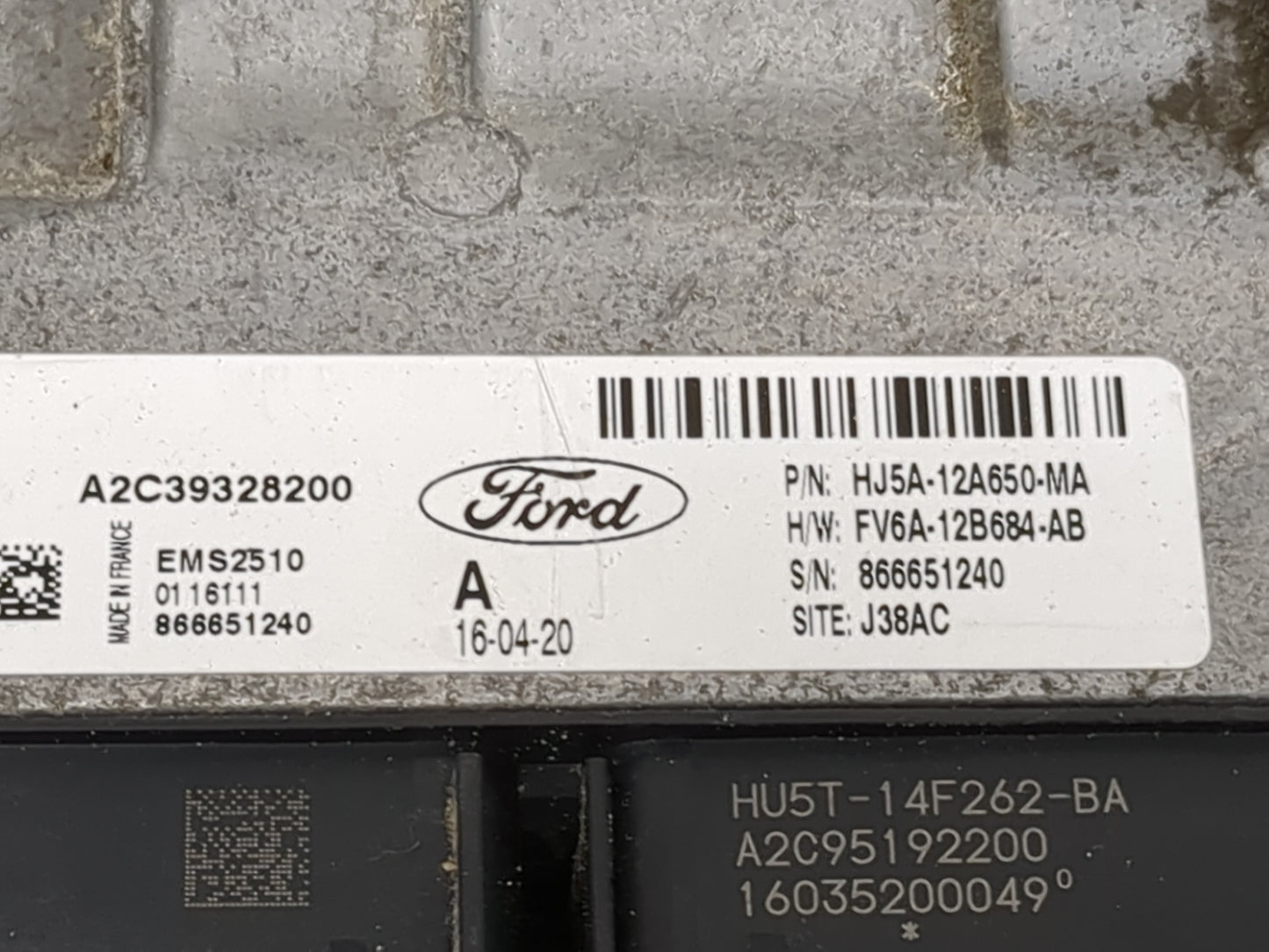 2017-2019 Ford Escape PCM Engine Control Computer ECU ECM PCU OEM P/N:FV6A-12B684-AB HJ5A-12A650-MA Fits Fits 2017 2018 2019
