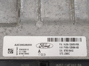 2017-2019 Ford Escape PCM Engine Control Computer ECU ECM PCU OEM P/N:FV6A-12B684-AB HJ5A-12A650-MA Fits Fits 2017 2018 2019 OEM Used Auto Parts