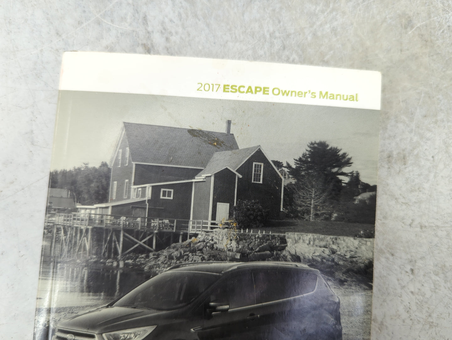 2017 Ford Escape Owners Manual Book Guide P/N:HJ5J19A321AC OEM Used Auto Parts - Oemusedautoparts1.com