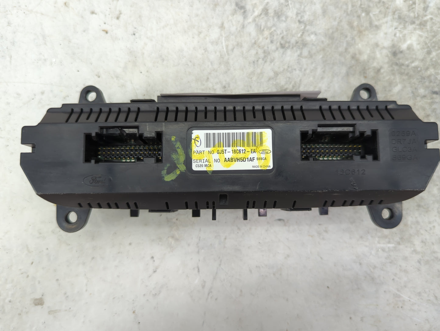 2017-2019 Ford Escape Climate Control Module Temperature AC/Heater Replacement P/N:GJ5T-18C612-EA Fits Fits 2017 2018 2019 O
