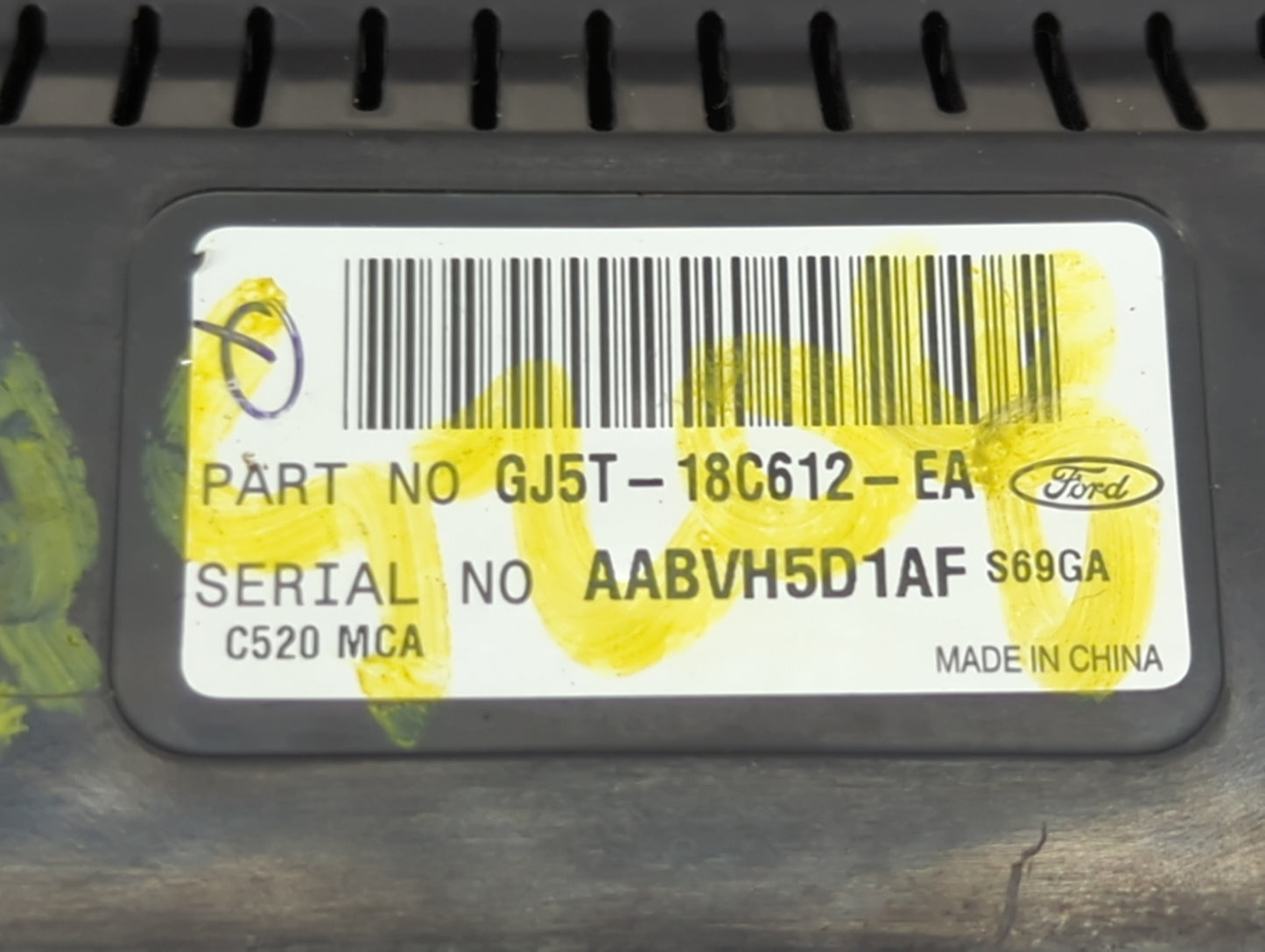 2017-2019 Ford Escape Climate Control Module Temperature AC/Heater Replacement P/N:GJ5T-18C612-EA Fits Fits 2017 2018 2019 O