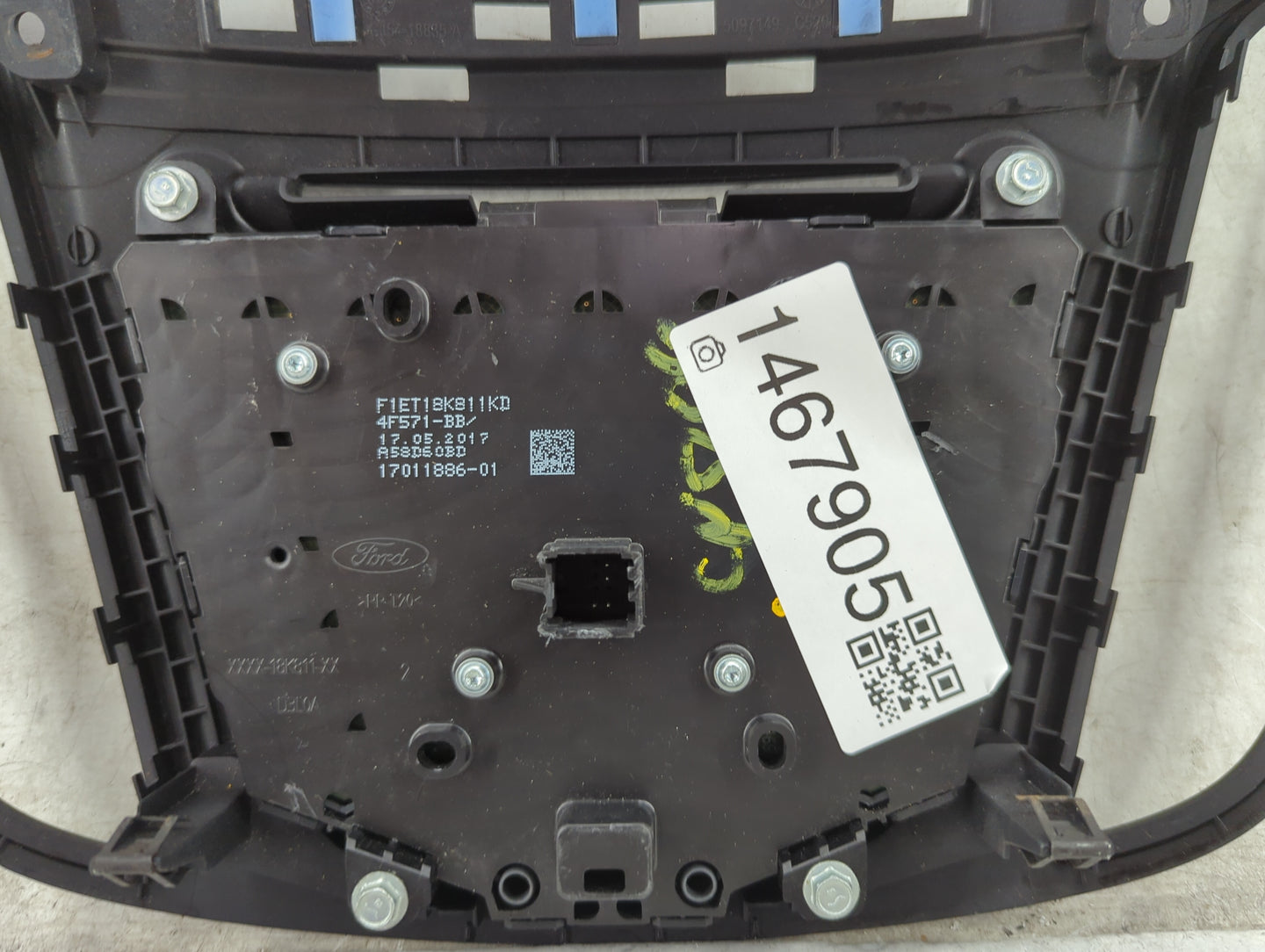 2017-2019 Ford Escape Radio Control Panel 1467905 - Oemusedautoparts1.com