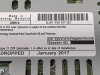 2017 Ford Escape Radio AM FM Cd Player Receiver Replacement P/N:GJ5T-19C107-DC Fits OEM Used Auto Parts - Oemusedautoparts1.