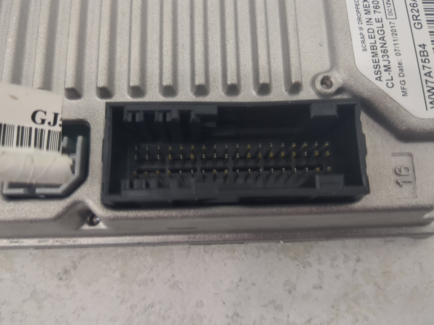 2017 Ford Escape PCM Engine Control Computer ECU ECM PCU OEM P/N:HJ5T-14G370-KCB WW7A75B4, GR26A Fits OEM Used Auto Parts - 