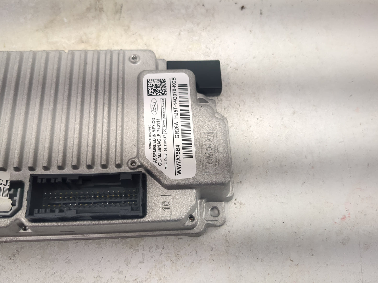 2017 Ford Escape PCM Engine Control Computer ECU ECM PCU OEM P/N:HJ5T-14G370-KCB WW7A75B4, GR26A Fits OEM Used Auto Parts - 