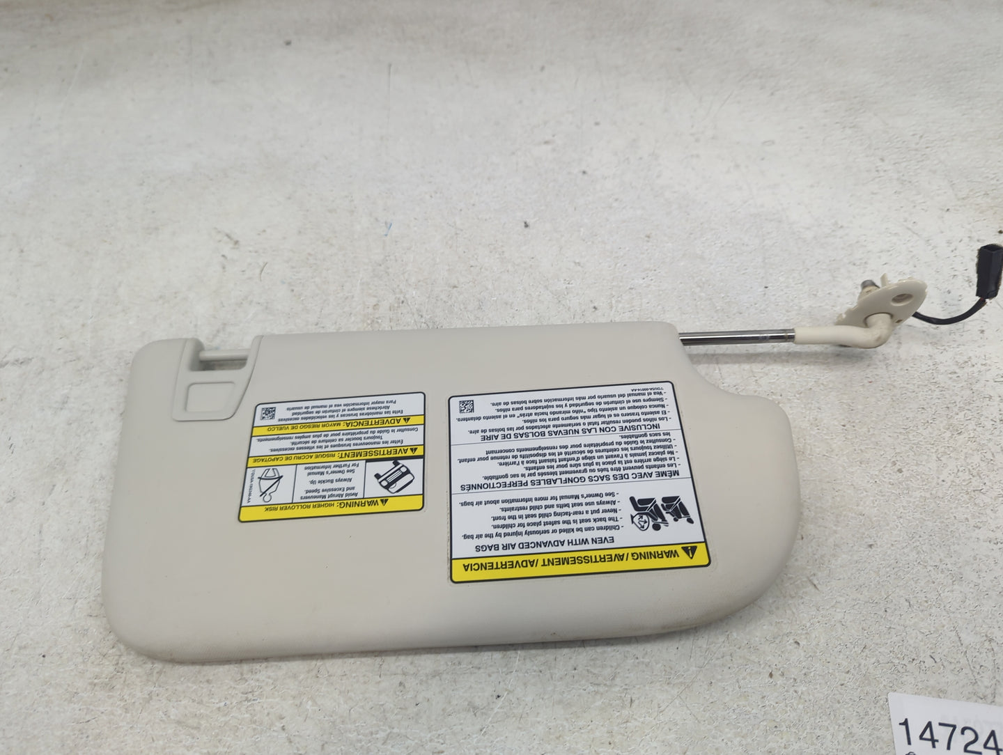 2013-2019 Ford Escape Sun Visor Shade Replacement Driver Left Mirror Fits Fits 2013 2014 2015 2016 2017 2018 2019 OEM Used A