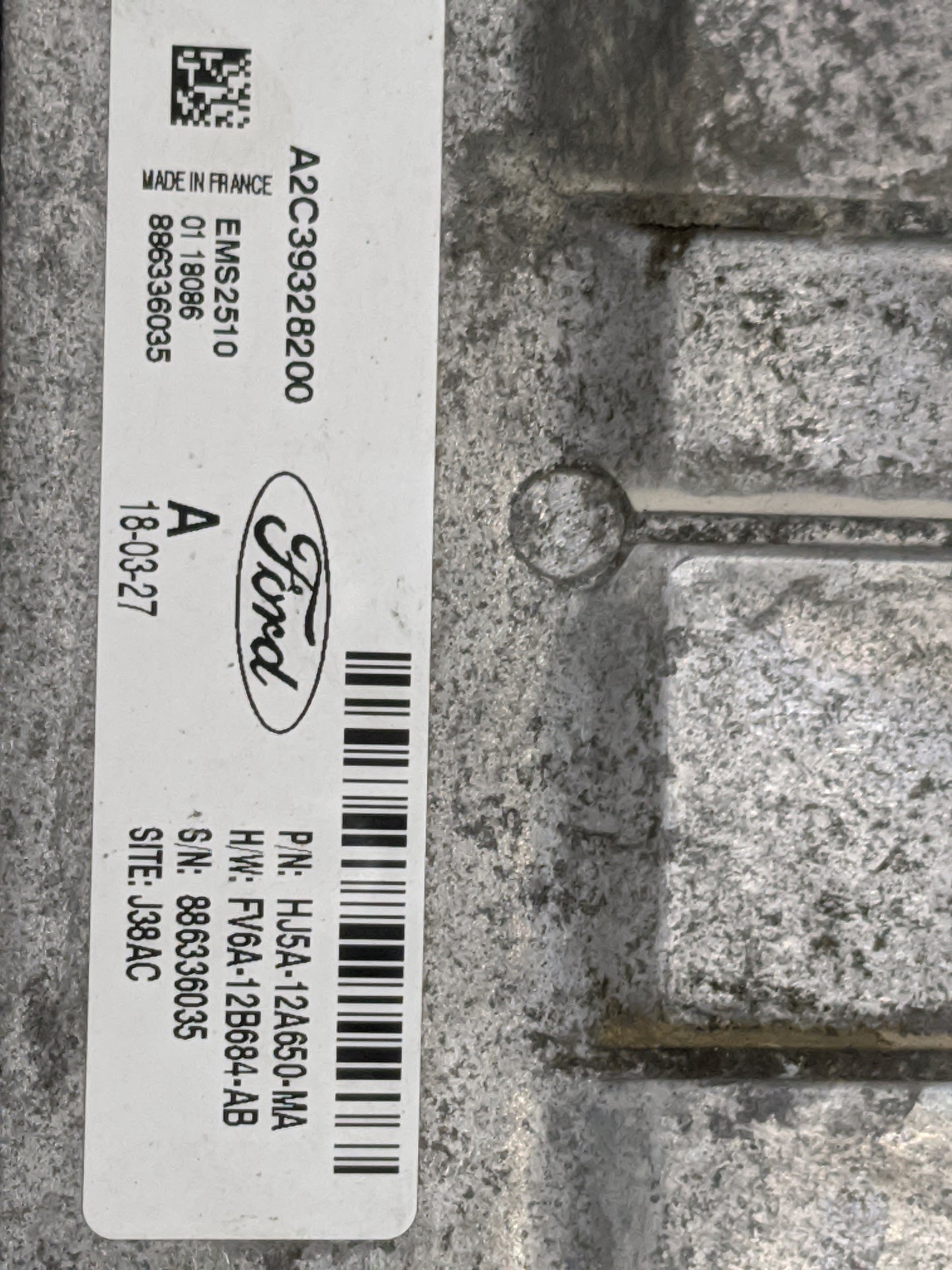 2017-2019 Ford Escape PCM Engine Control Computer ECU ECM PCU OEM P/N:HJ5A-12A650-MA FV6A-12B684-AB Fits Fits 2017 2018 2019
