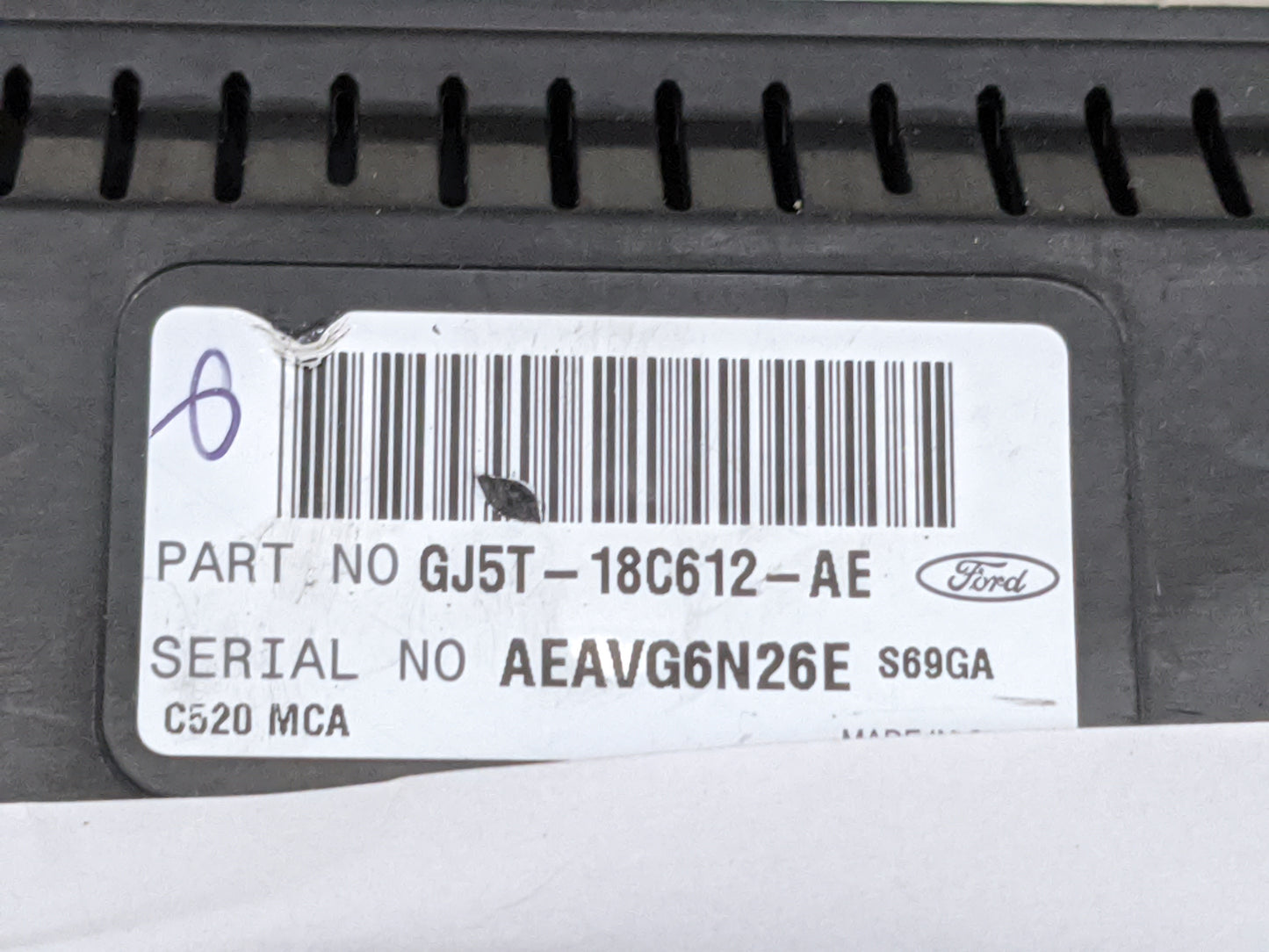 2017 Ford Escape Climate Control Module Temperature AC/Heater Replacement P/N:GJ5T-18C612-AE Fits OEM Used Auto Parts - Oemu