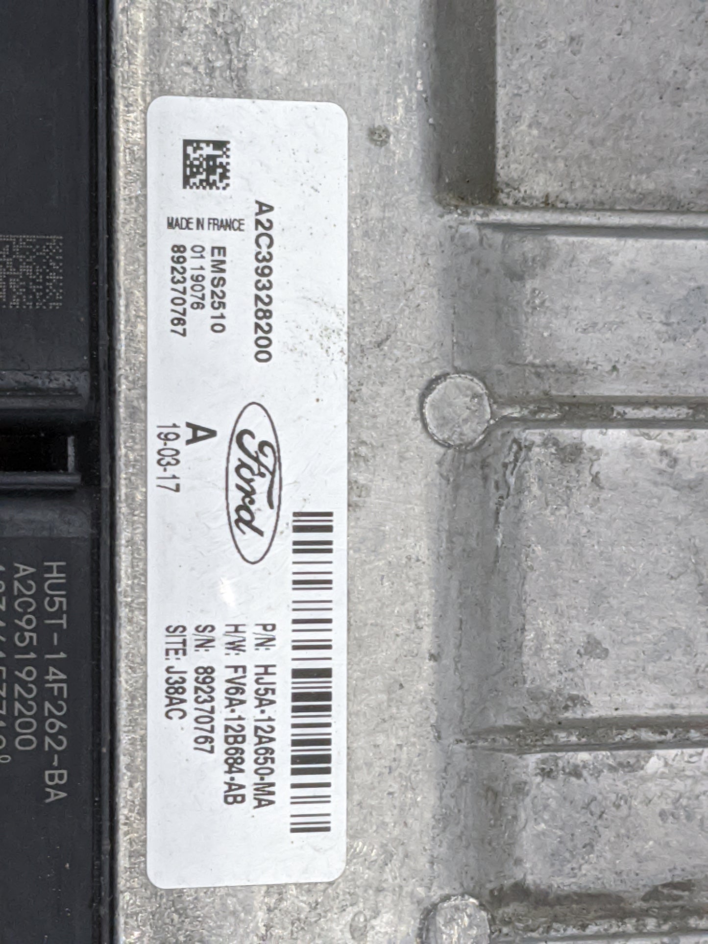 2017-2019 Ford Escape PCM Engine Control Computer ECU ECM PCU OEM P/N:A2C39328200 EMS2510, HJ5A-12A650-MA Fits Fits 2017 201