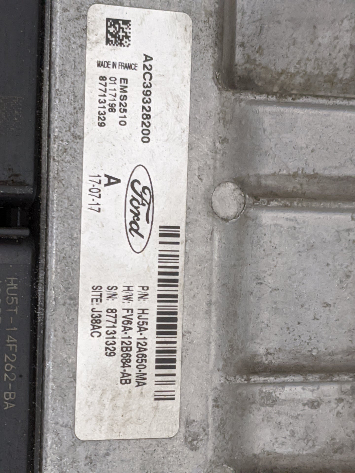 2017-2019 Ford Escape PCM Engine Control Computer ECU ECM PCU OEM P/N:HJ5A-12A650-MA HU5T-14F262-BA Fits Fits 2017 2018 2019