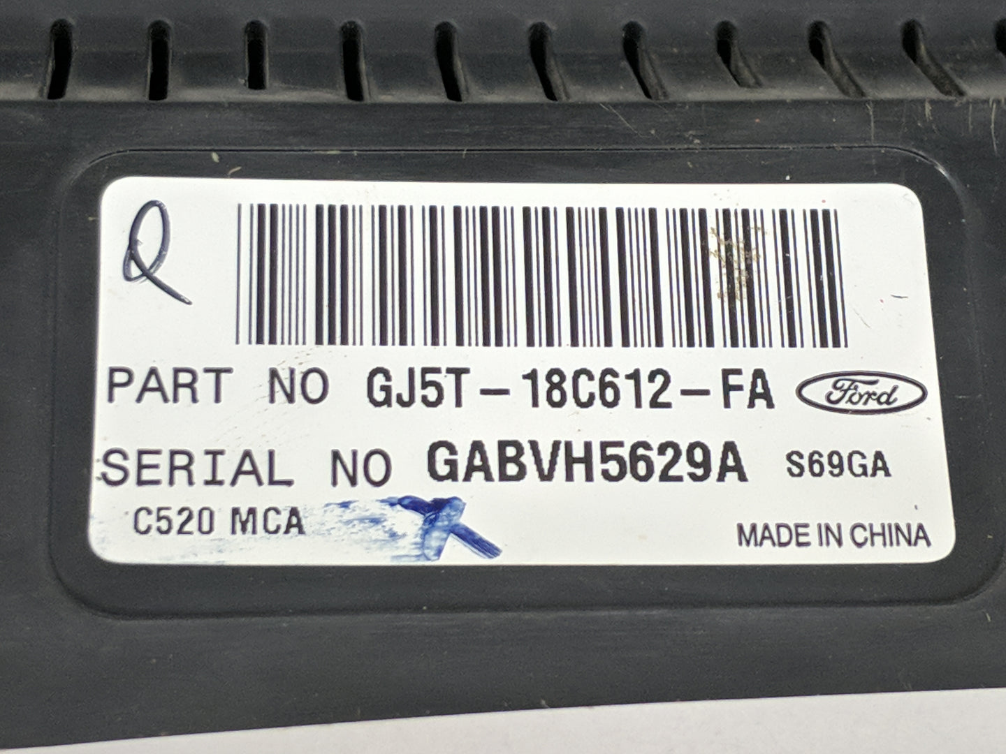 2017 Ford Escape Climate Control Module Temperature AC/Heater Replacement P/N:GJ5T-18C612-FA Fits OEM Used Auto Parts - Oemu