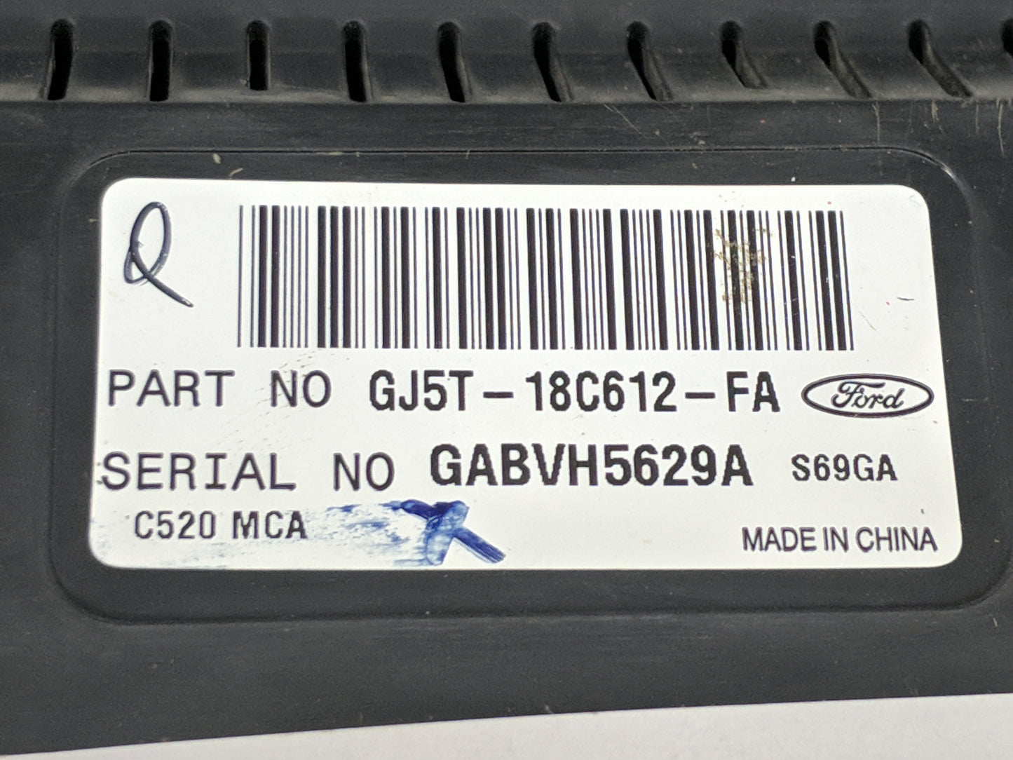2017 Ford Escape Climate Control Module Temperature AC/Heater Replacement P/N:GJ5T-18C612-FA Fits OEM Used Auto Parts - Oemu