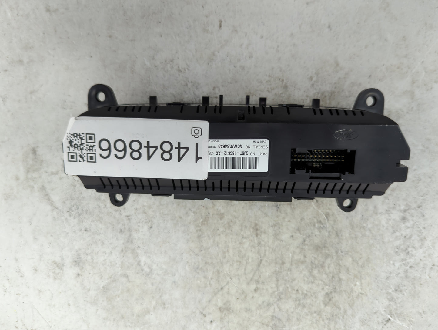 2017 Ford Escape Climate Control Module Temperature AC/Heater Replacement P/N:GJ5T-18C612-AC Fits OEM Used Auto Parts - Oemu