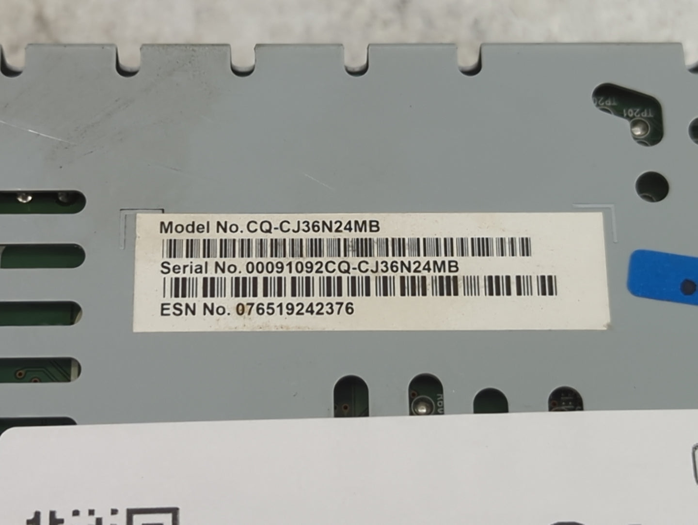 2017-2019 Ford Escape Radio AM FM Cd Player Receiver Replacement P/N:CQ-CJ36N24MB GJ5T-19C107-DD Fits Fits 2017 2018 2019 OE