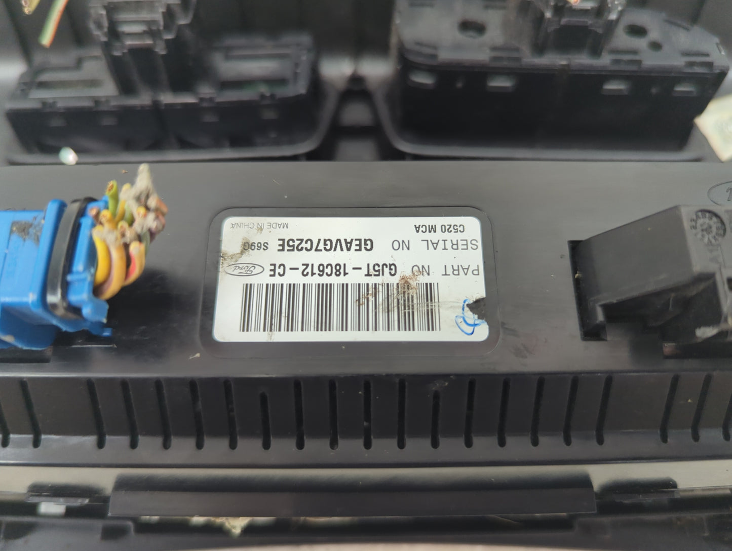 2017 Ford Escape Climate Control Module Temperature AC/Heater Replacement P/N:GJ5T-18C612-CE GEAVG7C25E Fits OEM Used Auto P