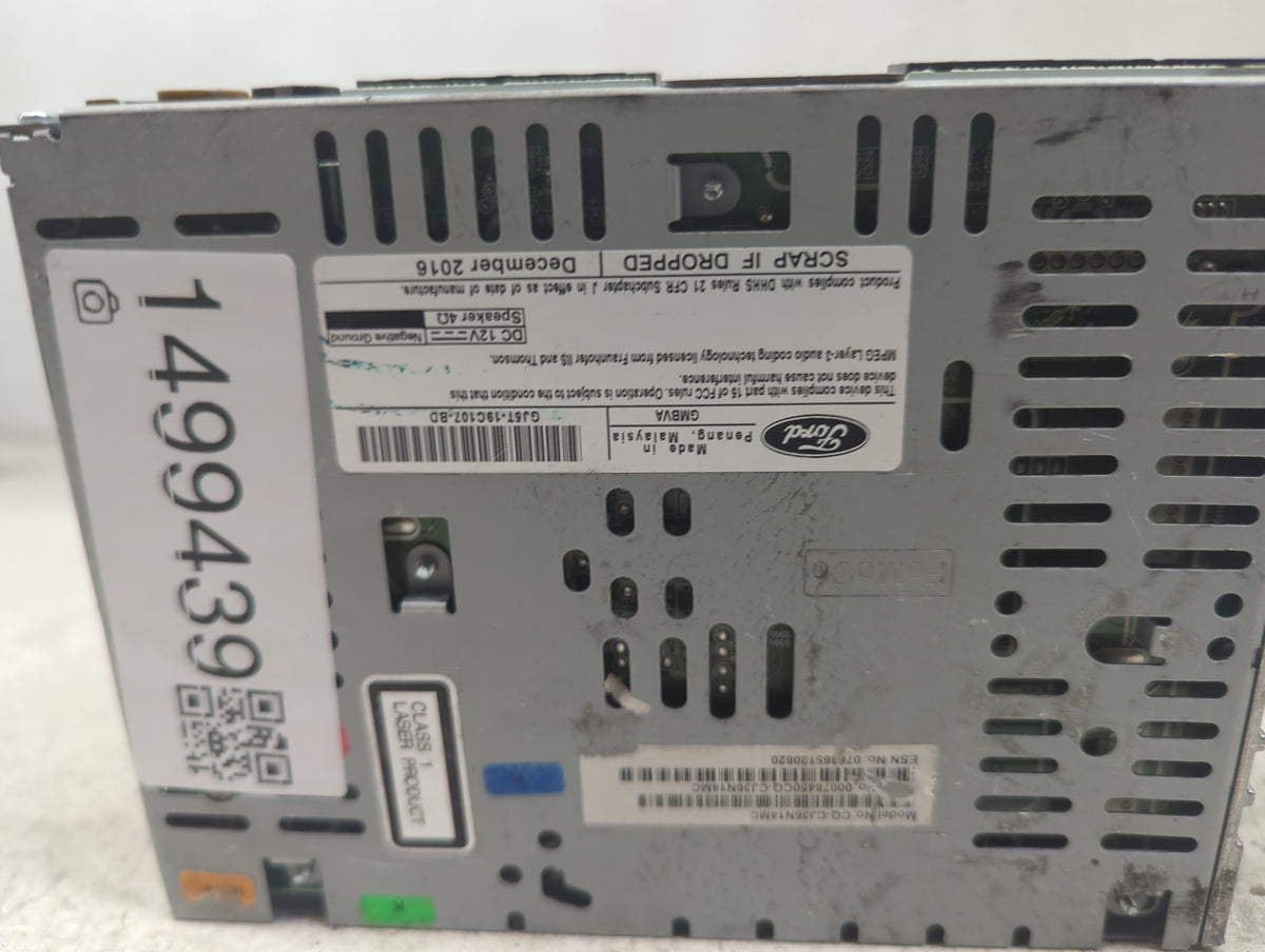 2017 Ford Escape Radio AM FM Cd Player Receiver Replacement P/N:GJ5T-19C107-BD CQ-CJ85G0GD, GJ5T-19C107-BA Fits OEM Used Aut
