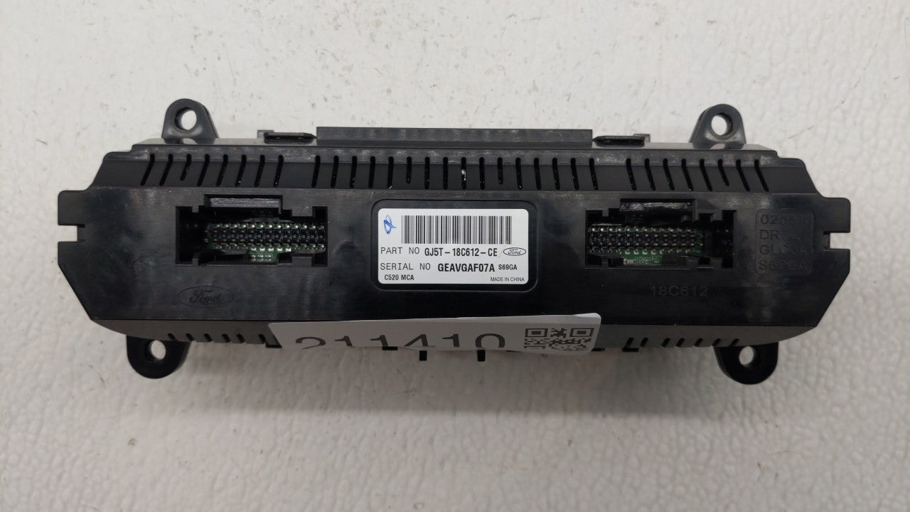 2017 Ford Escape Climate Control Module Temperature AC/Heater Replacement P/N:GJ5T-18C612-FA GJ54-18522-AE3JA6 Fits OEM Used