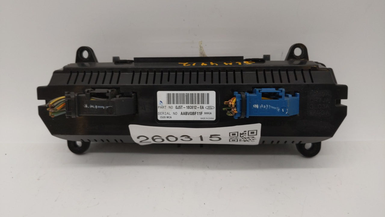 2017 Ford Escape Climate Control Module Temperature AC/Heater Replacement P/N:GJ5T-18C612-EA Fits OEM Used Auto Parts - Oemu