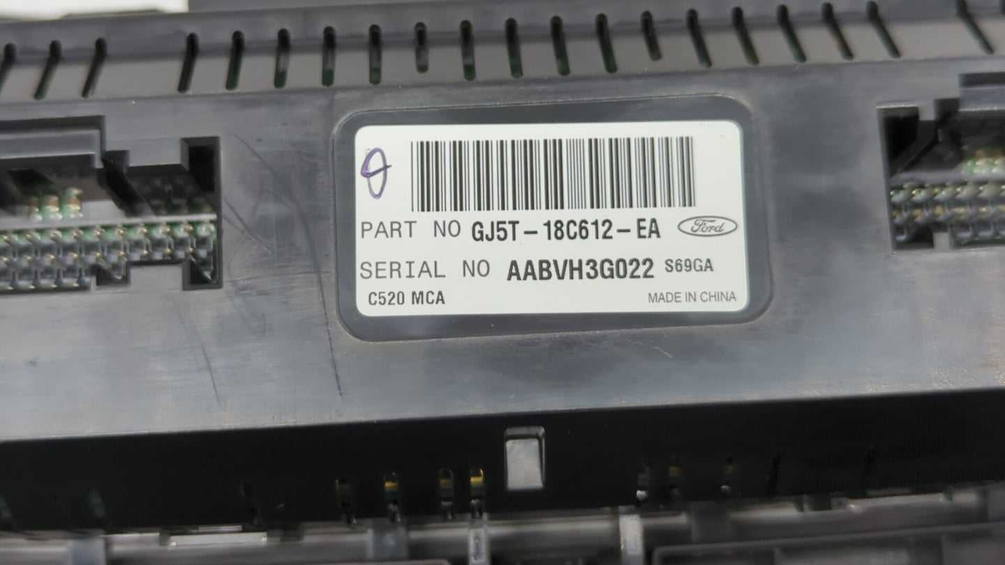 2017 Ford Escape Climate Control Module Temperature AC/Heater Replacement P/N:GJ5T-18C612-EA Fits OEM Used Auto Parts - Oemu