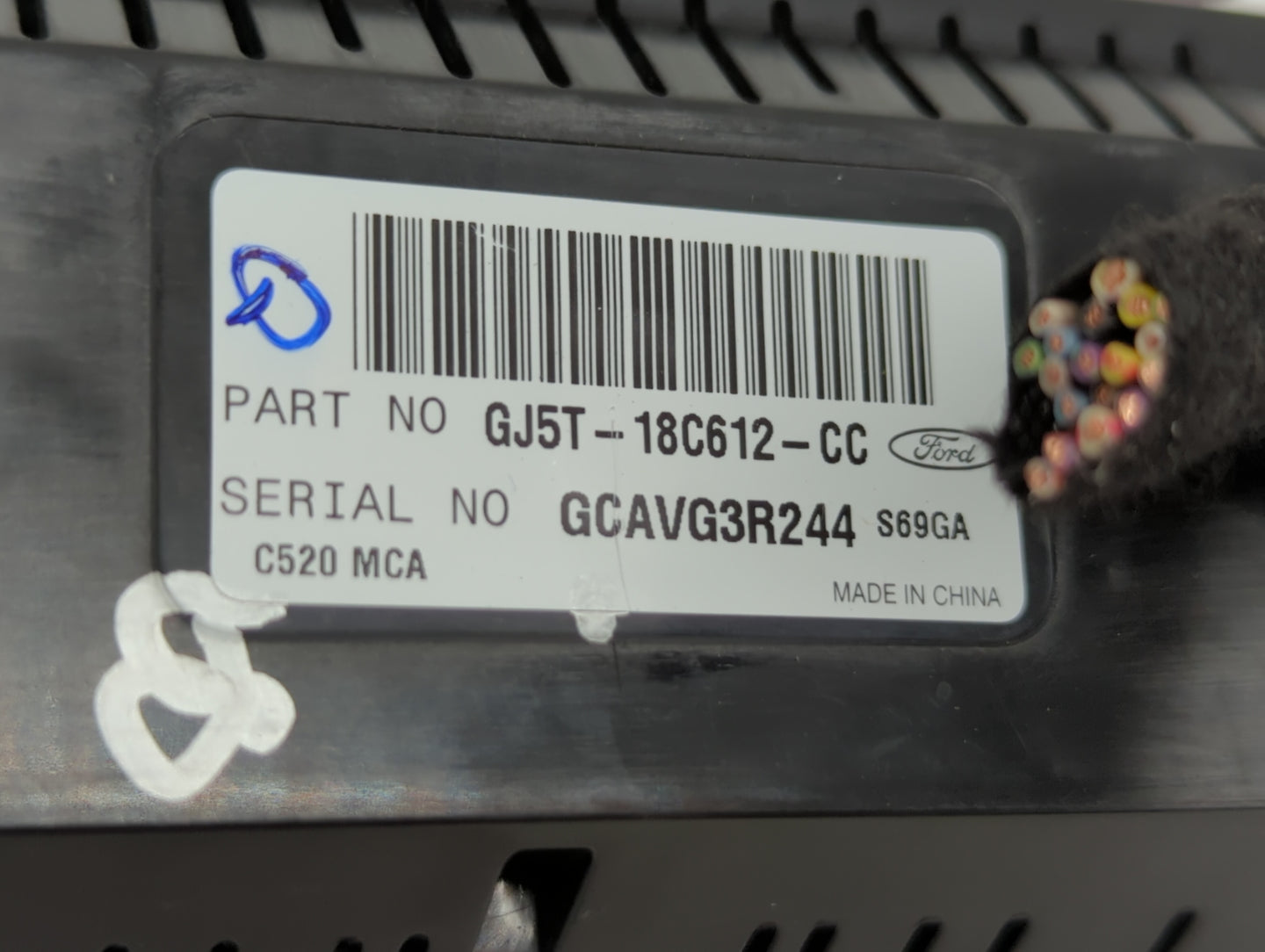 2017 Ford Escape Climate Control Module Temperature AC/Heater Replacement P/N:GJ5T-18C612-FA GJ54-18522-AE3JA6 Fits OEM Used