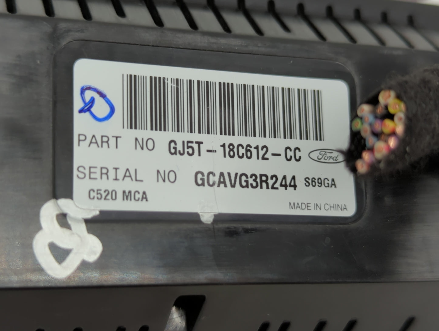 2017 Ford Escape Climate Control Module Temperature AC/Heater Replacement P/N:GJ5T-18C612-FA GJ54-18522-AE3JA6 Fits OEM Used