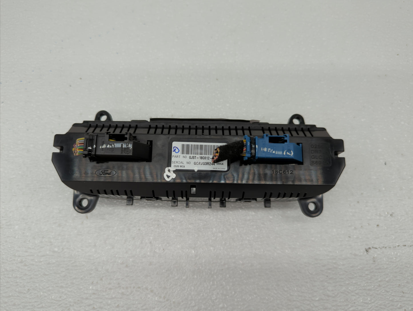 2017 Ford Escape Climate Control Module Temperature AC/Heater Replacement P/N:GJ5T-18C612-FA GJ54-18522-AE3JA6 Fits OEM Used