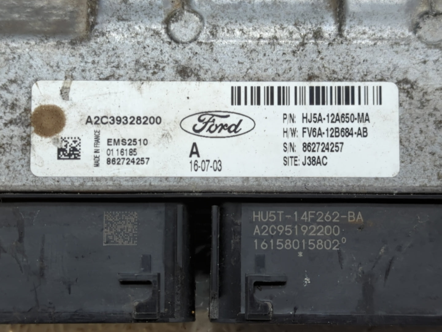 2017-2019 Ford Escape PCM Engine Control Computer ECU ECM PCU OEM P/N:HJ5A-12A650-MA Fits Fits 2017 2018 2019 OEM Used Auto 