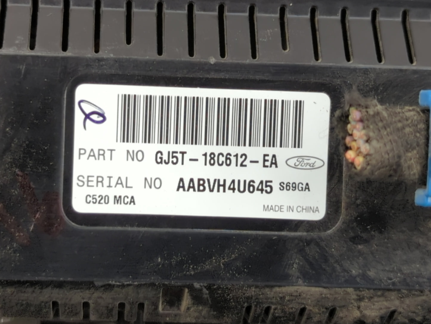 2017 Ford Escape Climate Control Module Temperature AC/Heater Replacement P/N:GJ5T-18C612-EA Fits OEM Used Auto Parts - Oemu
