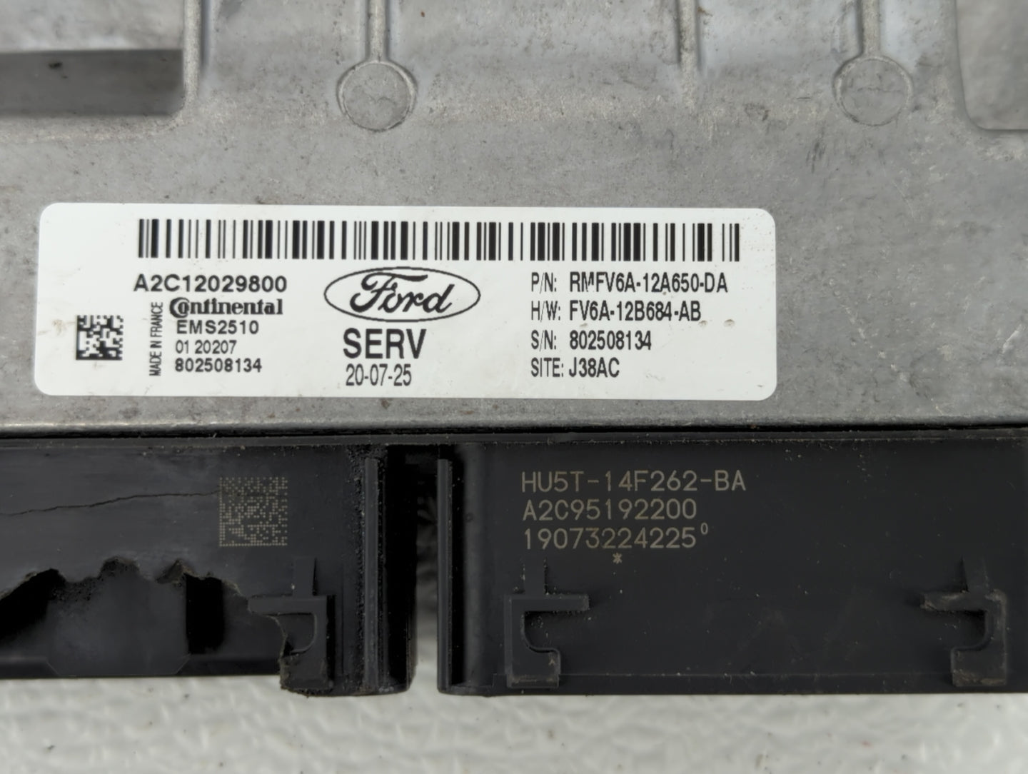 2017-2019 Ford Escape PCM Engine Control Computer ECU ECM PCU OEM P/N:HU5T-14F262-BA HJ5A-12A650-MA Fits Fits 2017 2018 2019