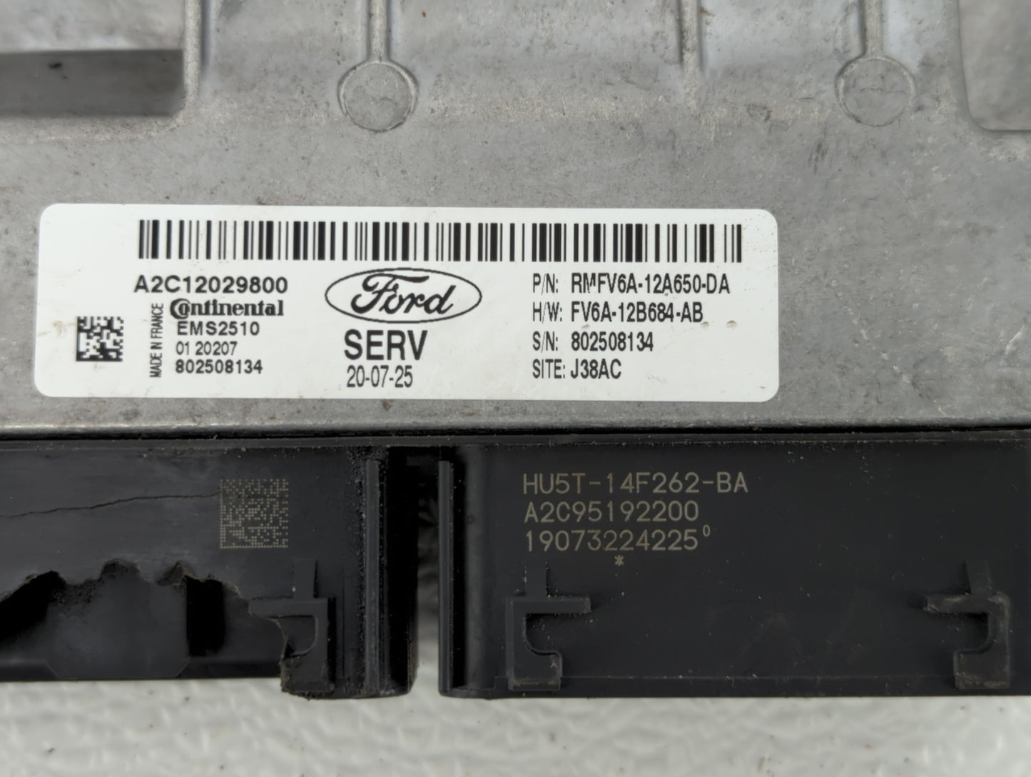2017-2019 Ford Escape PCM Engine Control Computer ECU ECM PCU OEM P/N:HU5T-14F262-BA HJ5A-12A650-MA Fits Fits 2017 2018 2019