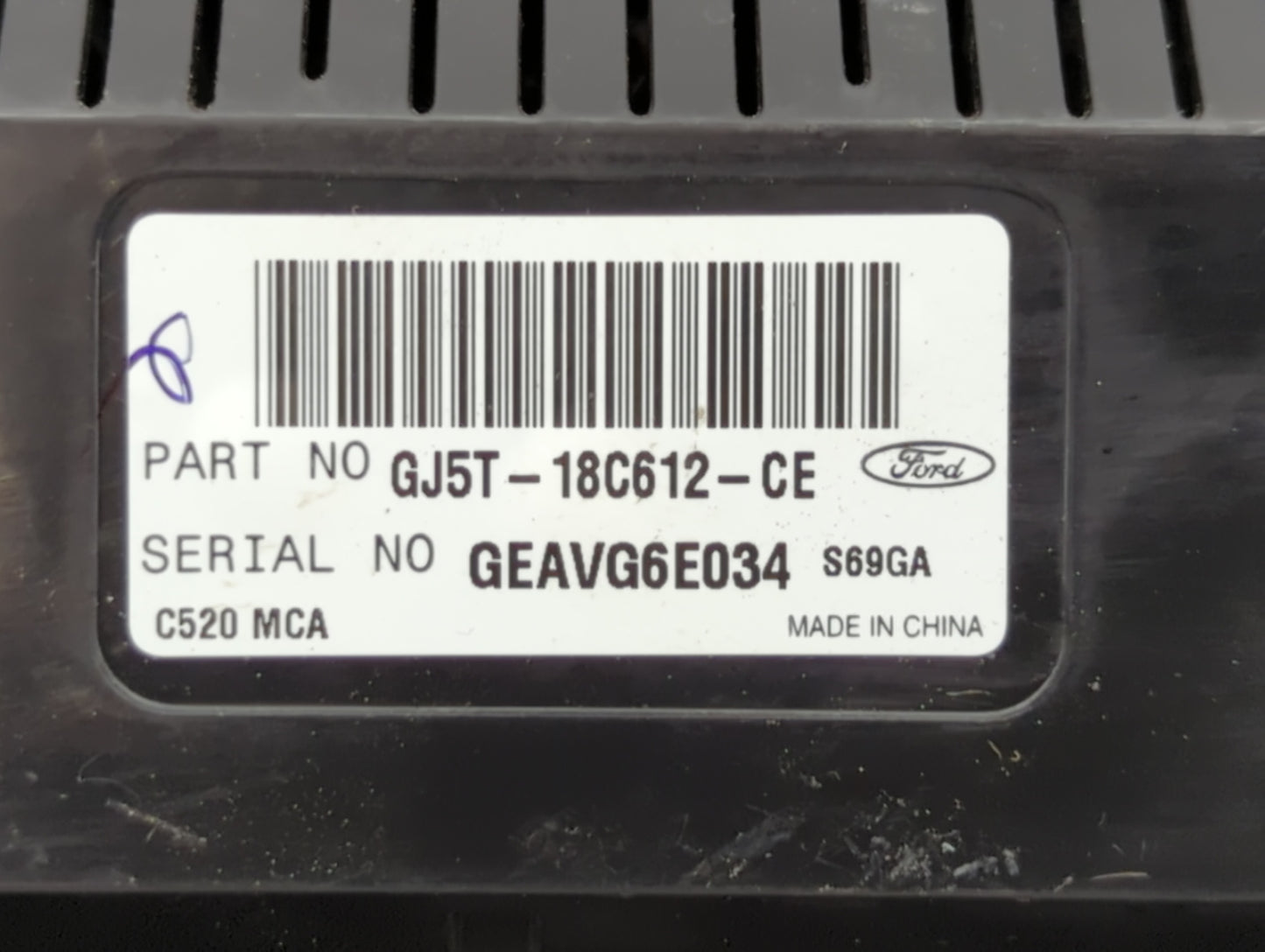 2017 Ford Escape Climate Control Module Temperature AC/Heater Replacement P/N:GJ5T-18C612-EA GJ5T-18C612-FA, GJ5T-18C612-CH 
