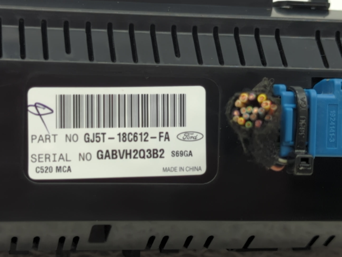 2017 Ford Escape Climate Control Module Temperature AC/Heater Replacement P/N:GJ5T-18C612-EA GJ5T-18C612-FA, GJ5T-18C612-CH 