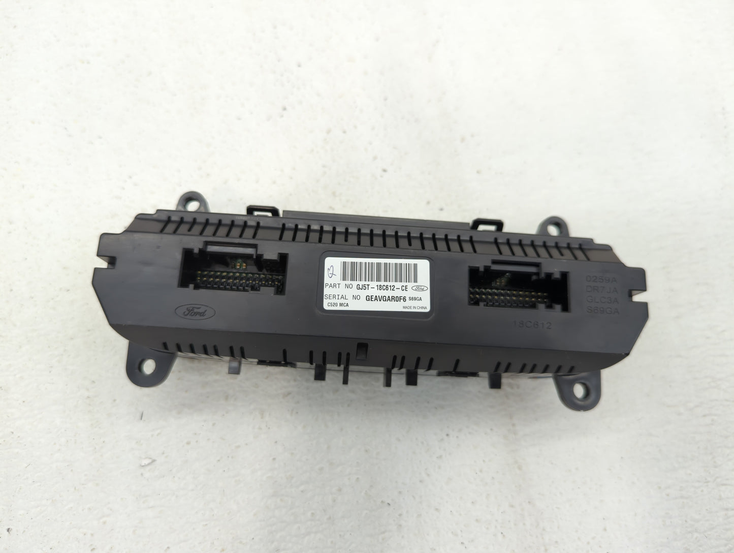 2017 Ford Escape Climate Control Module Temperature AC/Heater Replacement P/N:GJ5T-18C612-EA GJ5T-18C612-FA, GJ5T-18C612-CH 