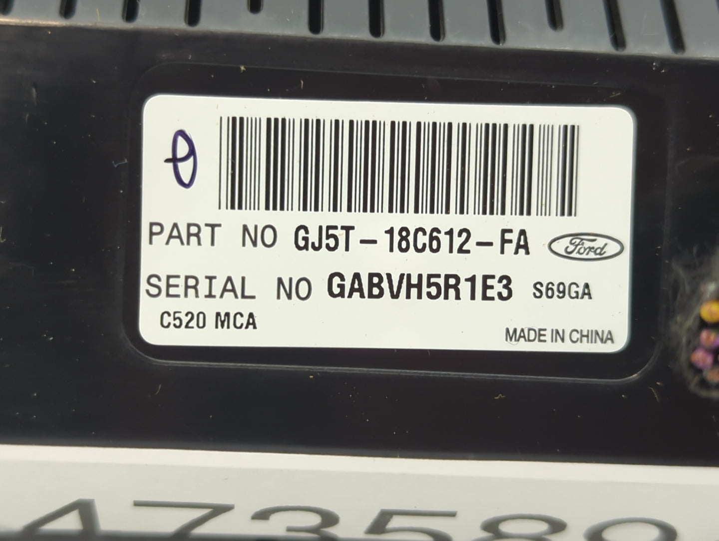 2017 Ford Escape Climate Control Module Temperature AC/Heater Replacement P/N:GJ5T-18C612-EA GJ5T-18C612-FA, GJ5T-18C612-CH 