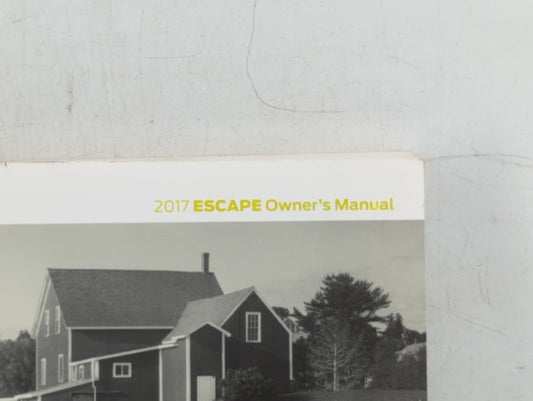 2017 Ford Escape Owners Manual Book Guide OEM Used Auto Parts