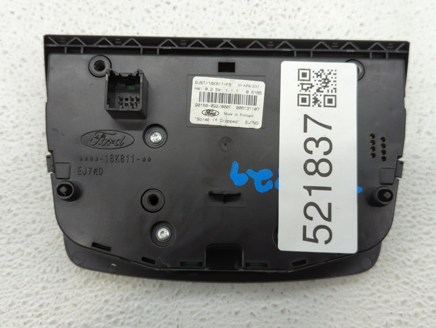 2017-2019 Ford Escape Radio Control Panel - Oemusedautoparts1.com