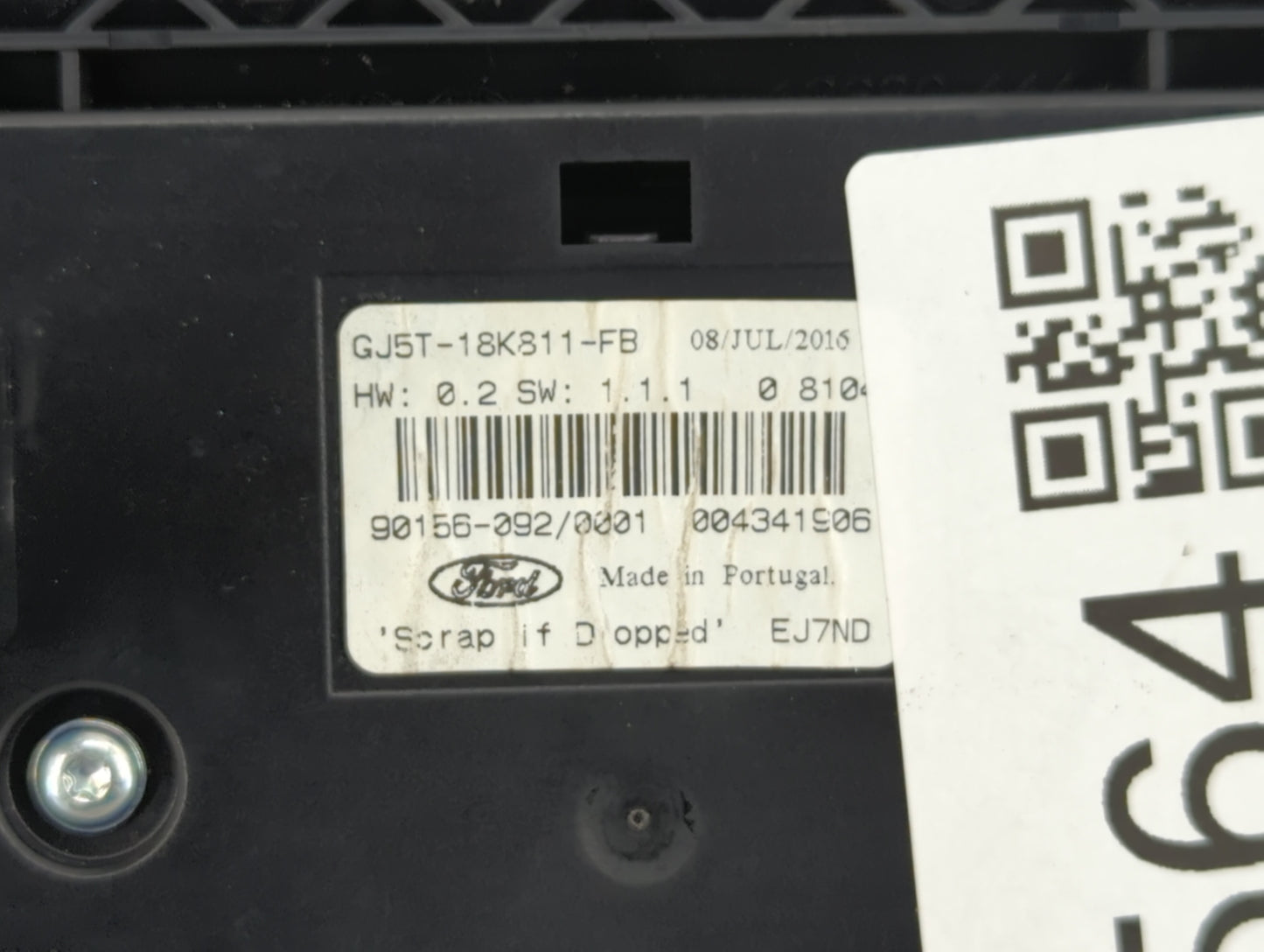 2017-2019 Ford Escape Radio Control Panel - Oemusedautoparts1.com