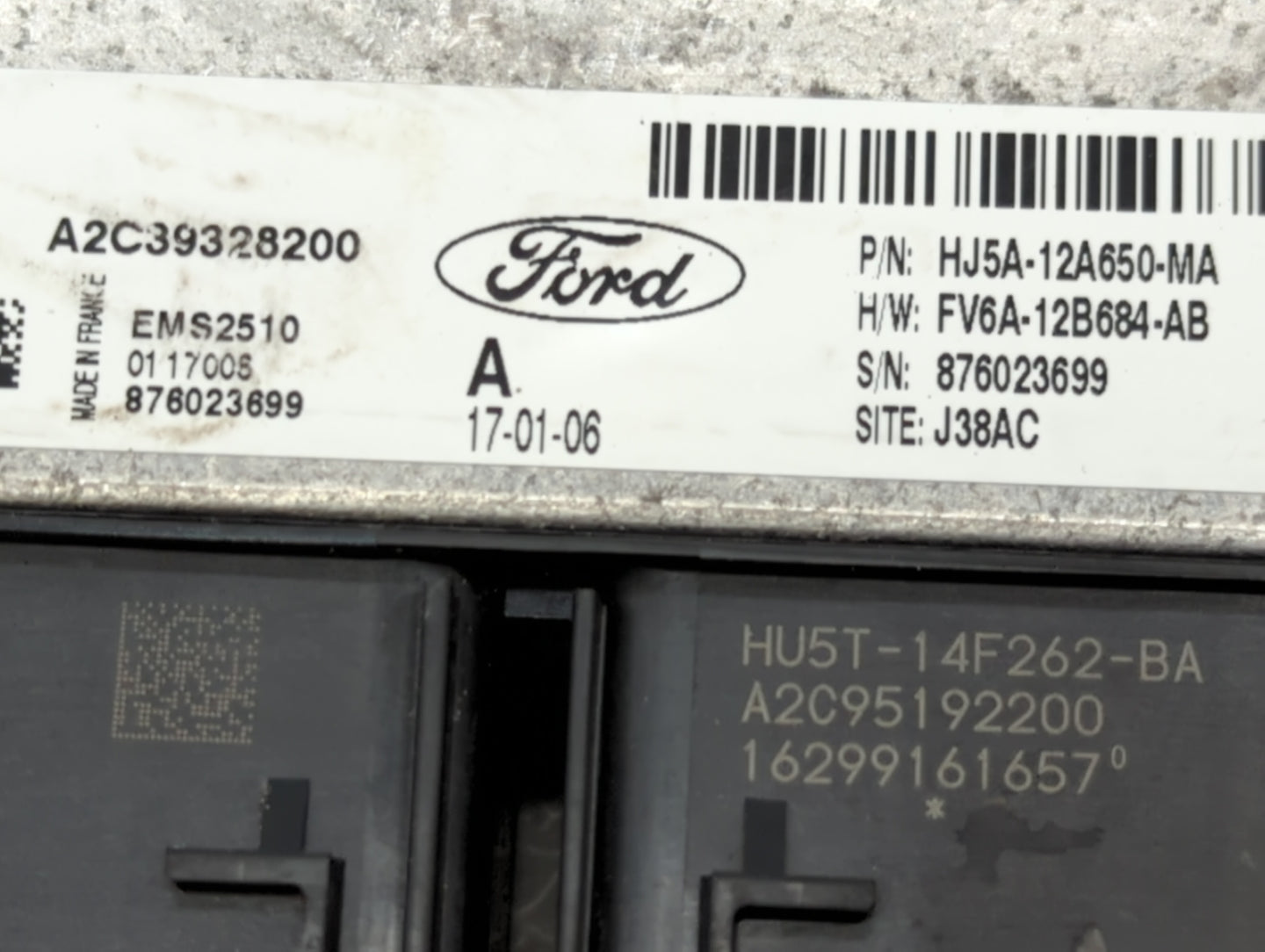 2017-2019 Ford Escape PCM Engine Control Computer ECU ECM PCU OEM P/N:FV6A-12B684-AB HJ5A-12A650-MA Fits Fits 2017 2018 2019