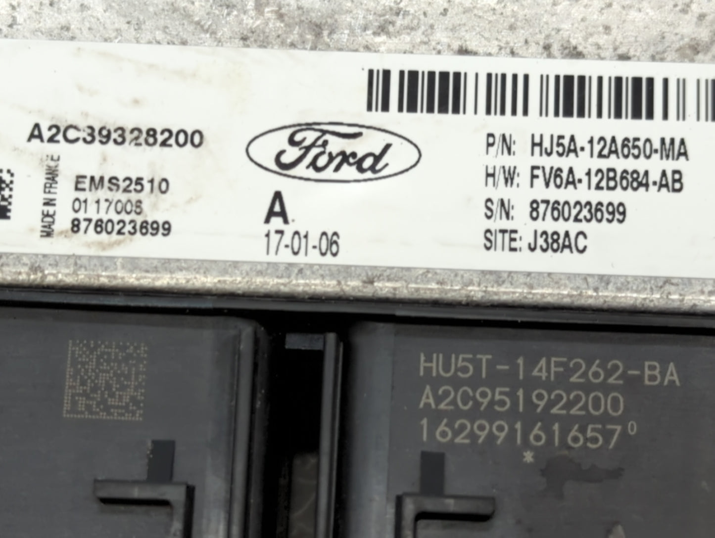 2017-2019 Ford Escape PCM Engine Control Computer ECU ECM PCU OEM P/N:FV6A-12B684-AB HJ5A-12A650-MA Fits Fits 2017 2018 2019