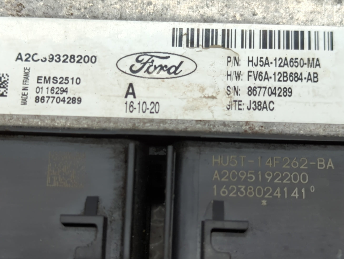 2017-2019 Ford Escape PCM Engine Control Computer ECU ECM PCU OEM P/N:FV6A-12B684-AB HJ5A-12A650-MA Fits Fits 2017 2018 2019