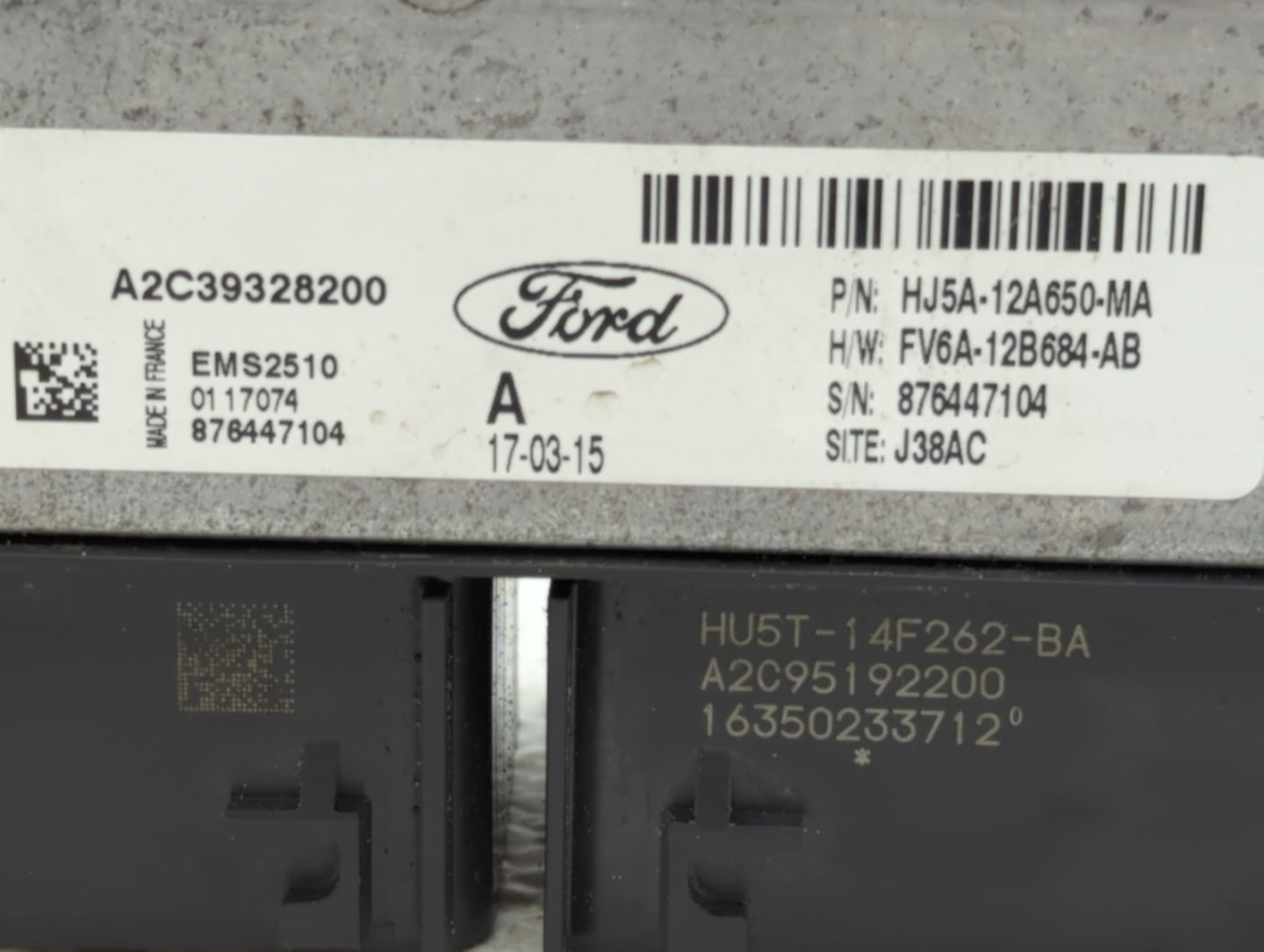 2017-2019 Ford Escape PCM Engine Control Computer ECU ECM PCU OEM P/N:FV6A-12B684-AB HJ5A-12A650-MA Fits Fits 2017 2018 2019