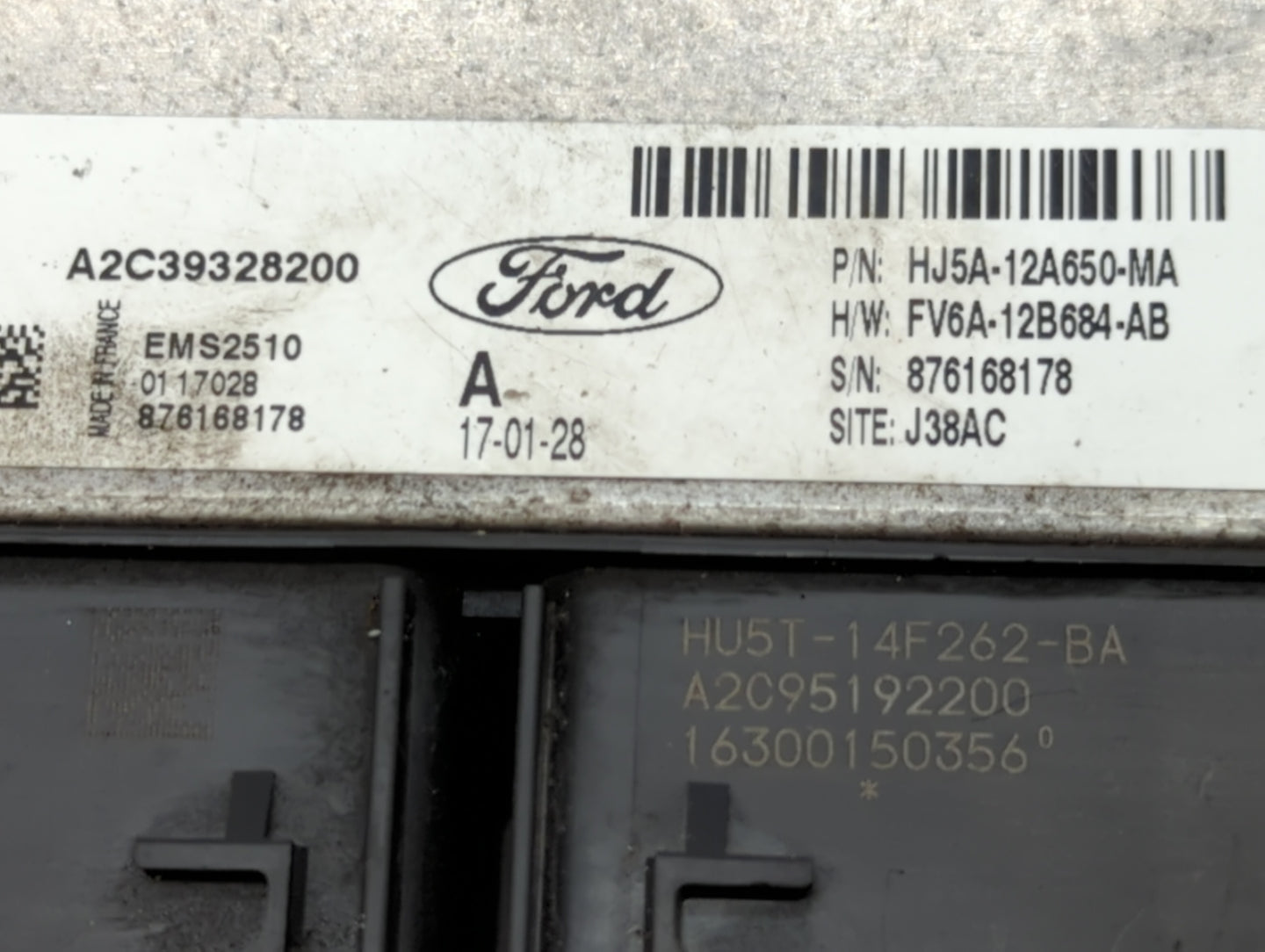 2017-2019 Ford Escape PCM Engine Control Computer ECU ECM PCU OEM P/N:HJ5A-12A650-MA Fits Fits 2017 2018 2019 OEM Used Auto 