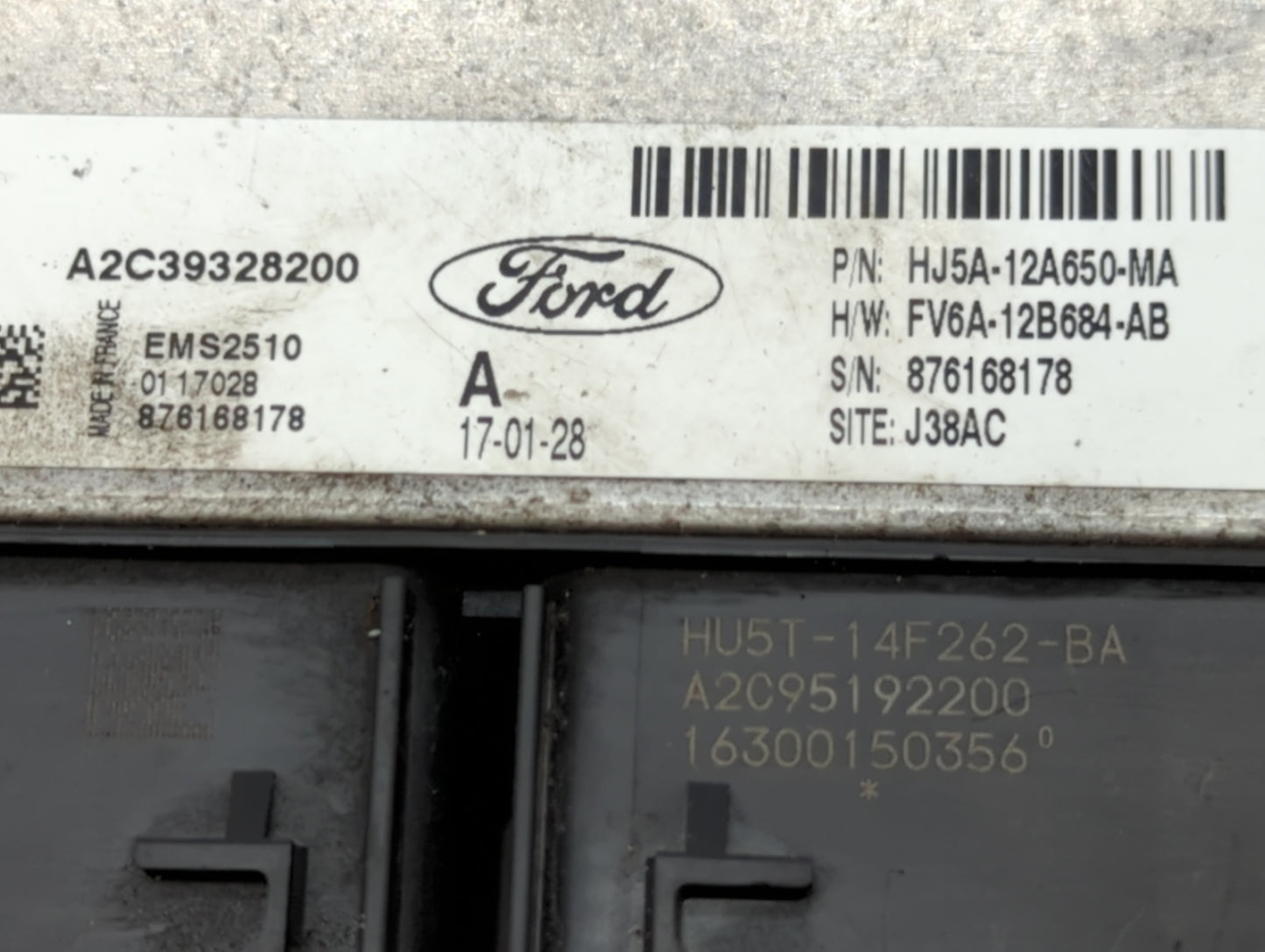 2017-2019 Ford Escape PCM Engine Control Computer ECU ECM PCU OEM P/N:HJ5A-12A650-MA Fits Fits 2017 2018 2019 OEM Used Auto 